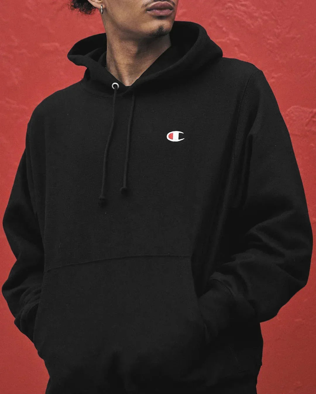 Champion Reverse Weave Pullover Hoodie, C Logo