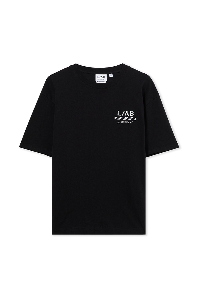 Off-White L/AB Diagonal Oversized Tee