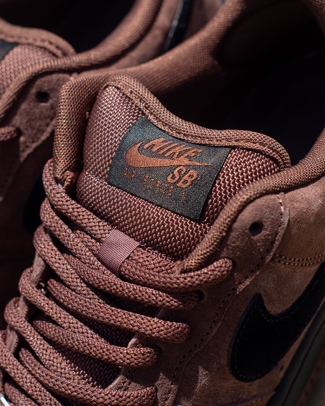 Nike SB Air Force 1 'AF-1' Skate Shoes (Light Chocolate/Black)
