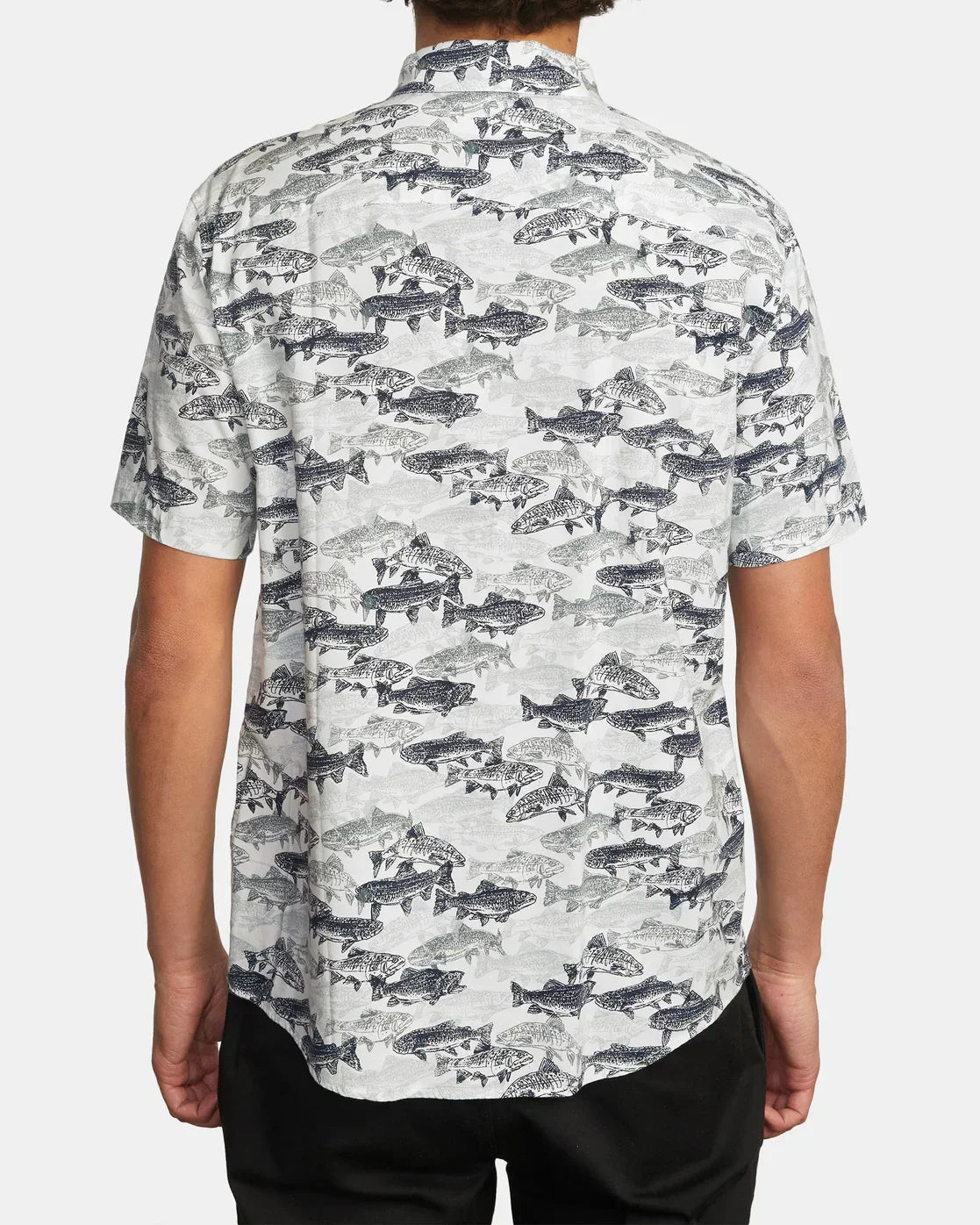 RVCA Horton Fish Woven Short Sleeve Shirt