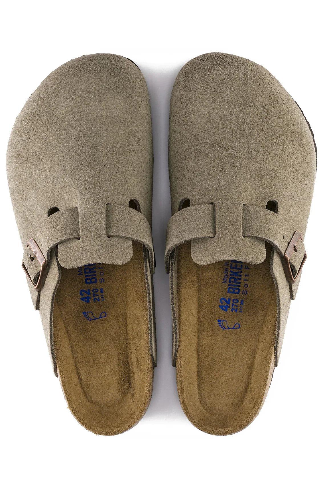 Birkenstock Boston Soft Footbed Suede Clogs (Regular Fit)