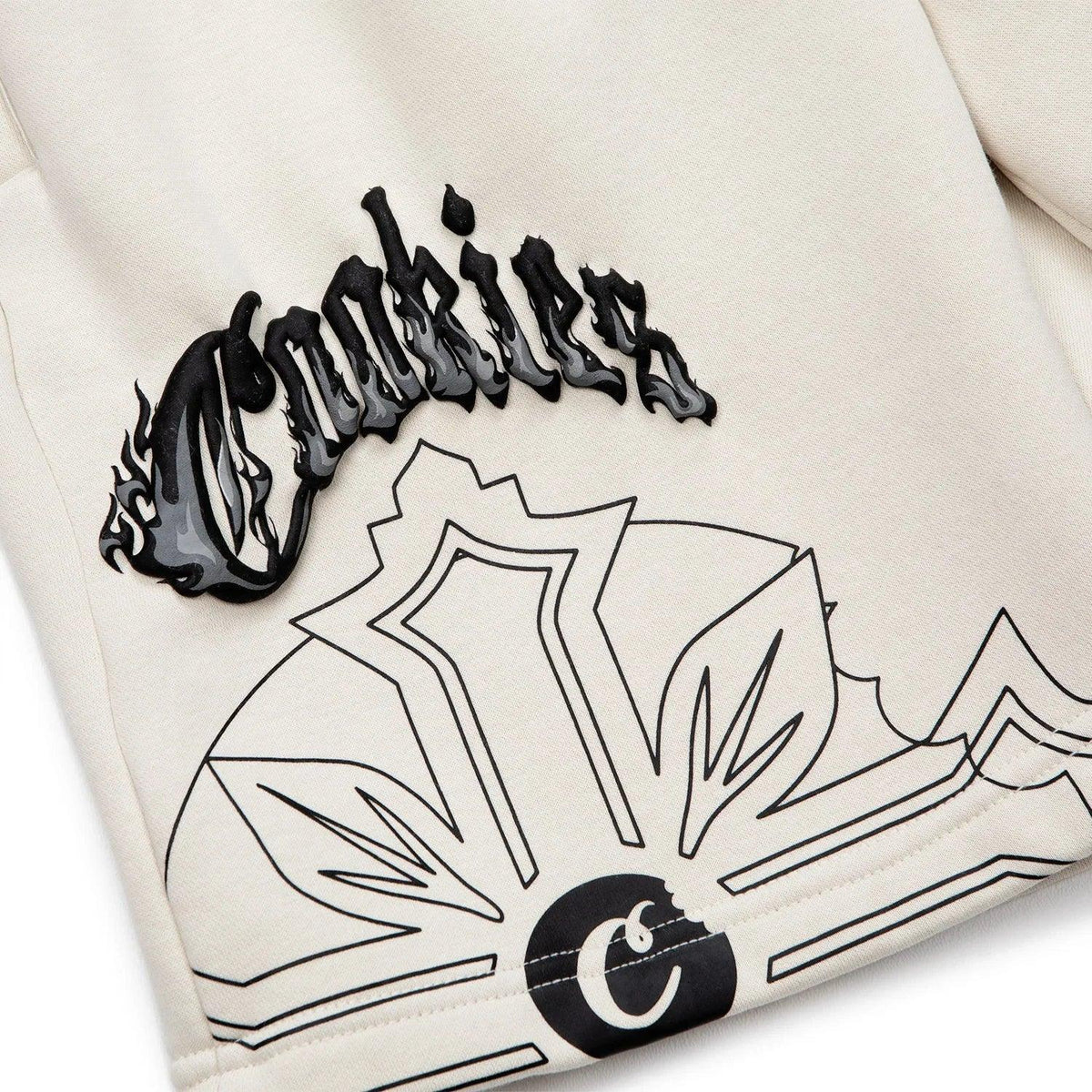 Cookies World On Fire Fleece Shorts