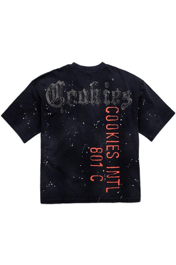 Cookies Gold Rush Distressed and Splattered Oversized Knit Tee