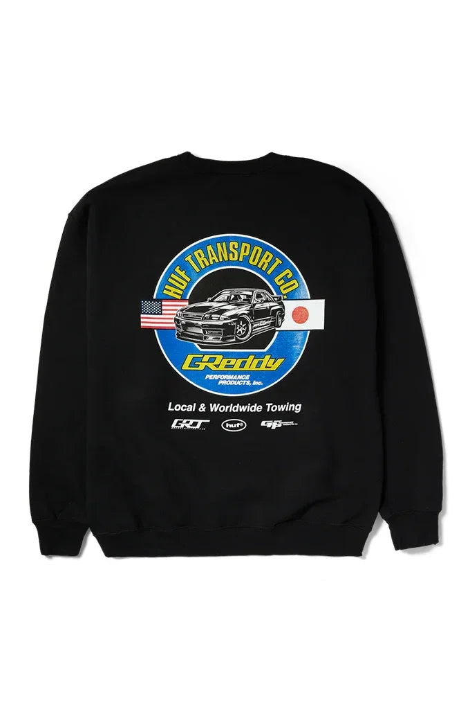 HUF x GReddy Transport Crewneck Sweater