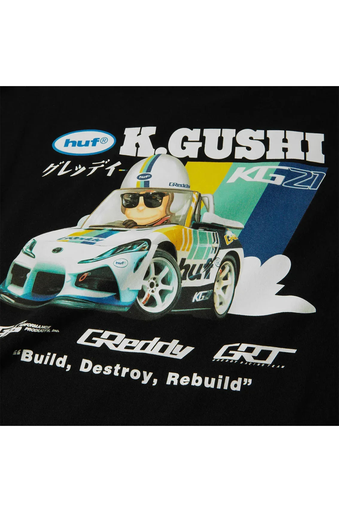 HUF x GReddy Gushi Tee