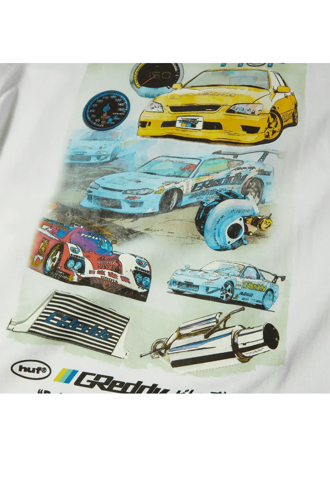 HUF x GReddy Parts Tee