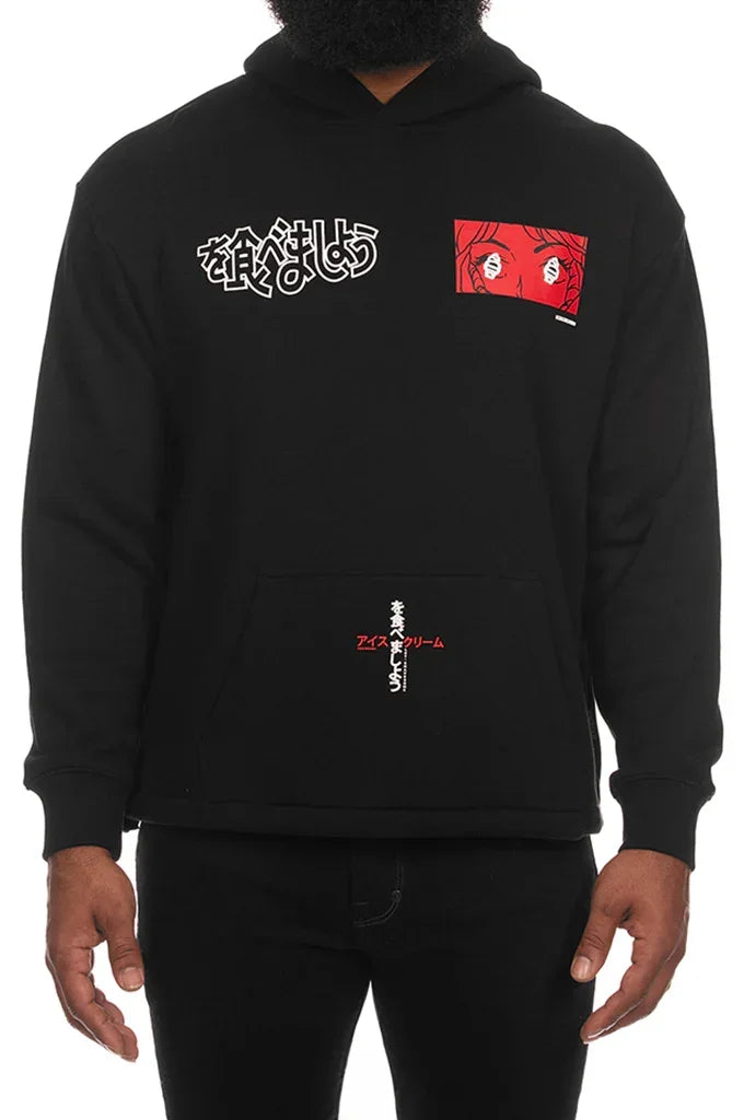 Icecream These Eyes Cropped Fit Hoodie