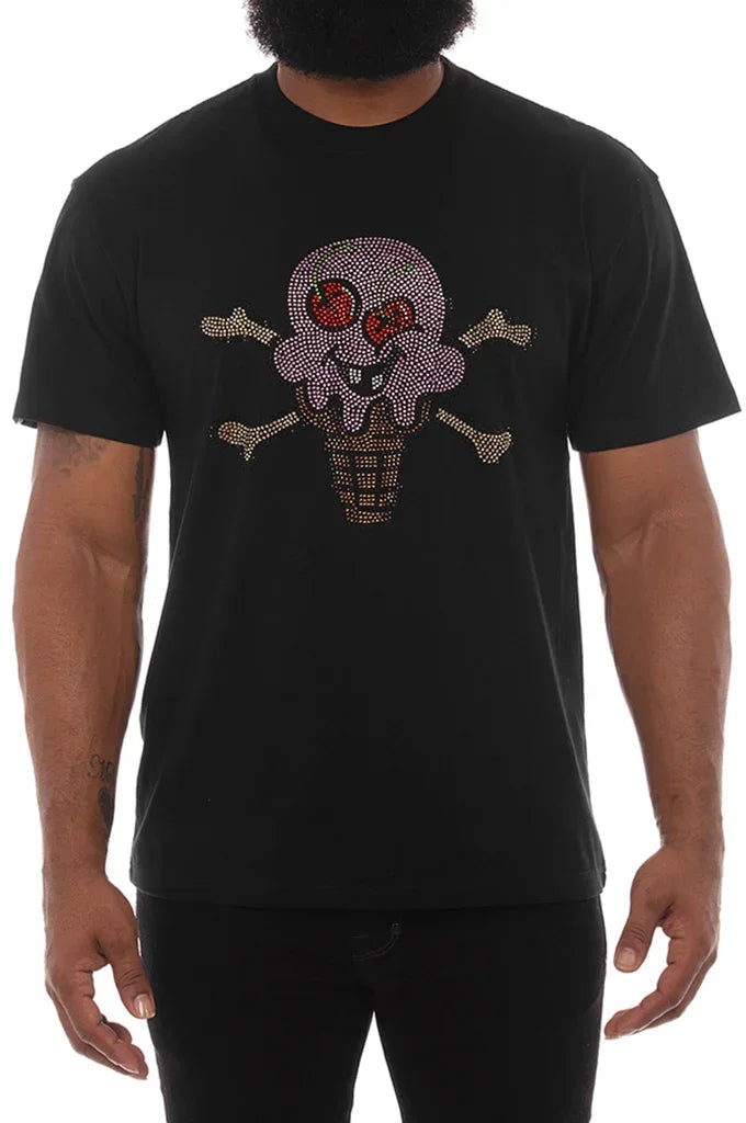 Icecream Stones SS Tee w/ Rhinestones