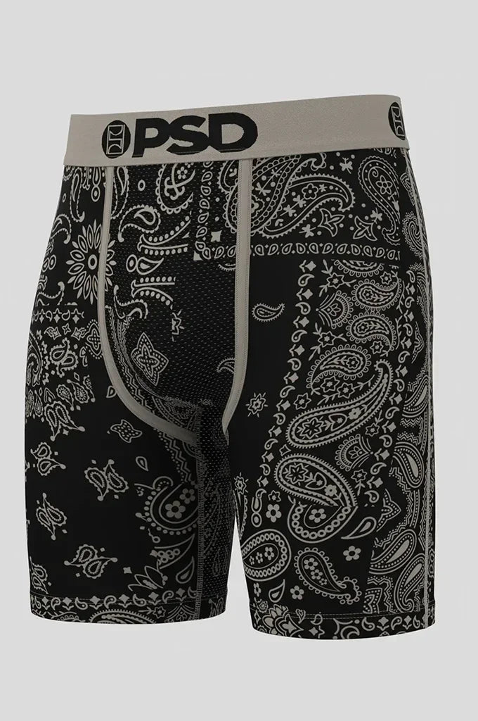 PSD Khaki Paisley Boxer Brief Underwear