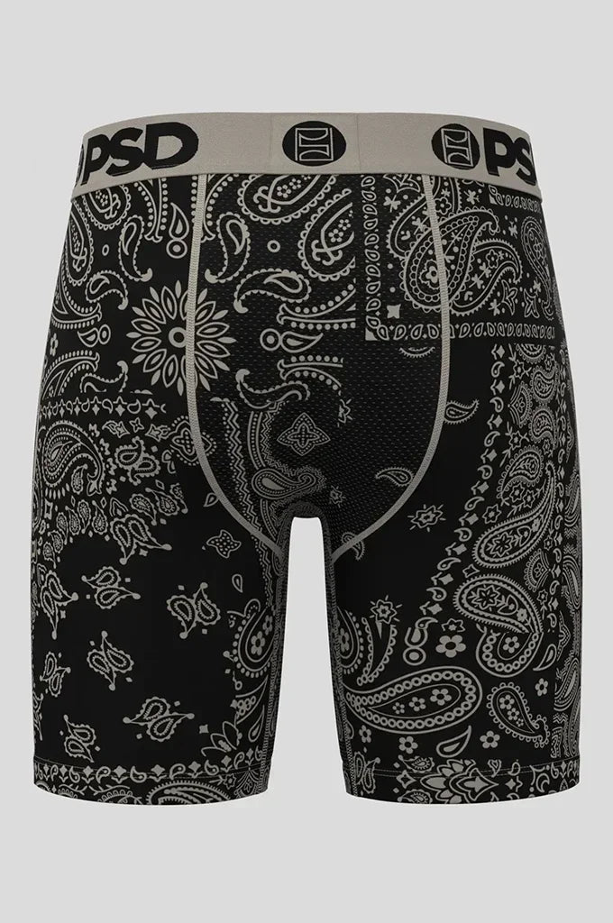 PSD Khaki Paisley Boxer Brief Underwear