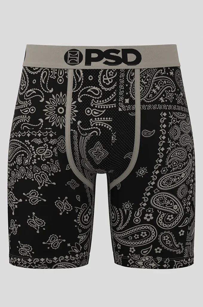 PSD Khaki Paisley Boxer Brief Underwear