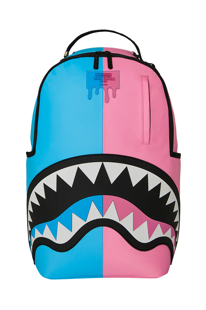 Sprayground Shark Central Cotton Candy Clash Split Backpack