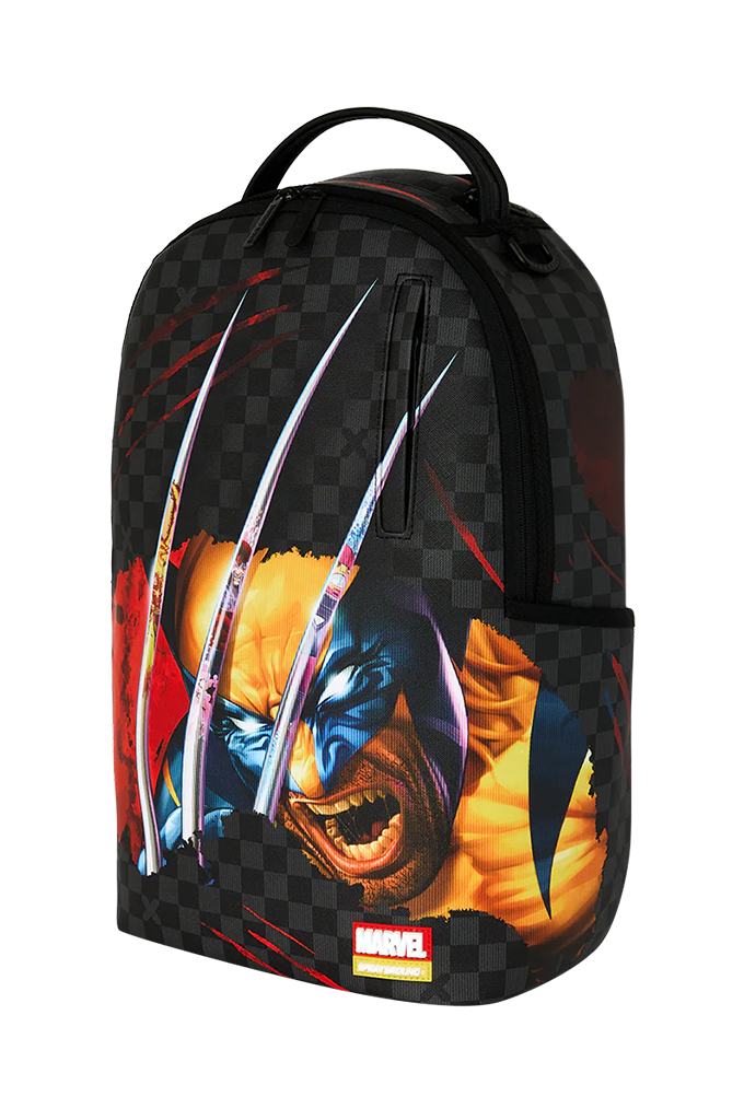 Sprayground Marvel Wolverine Sharkmouth Official Collab - Dont Mess With Me Backpack