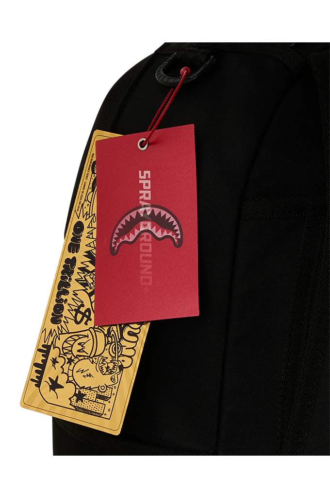 Sprayground Shark Central 2 Black White Nylon Backpack