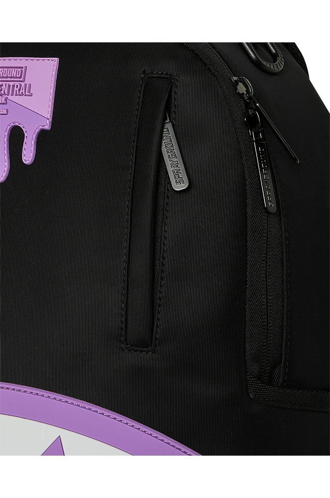 Sprayground Shark Central Passport Light Purple Nylon Backpack