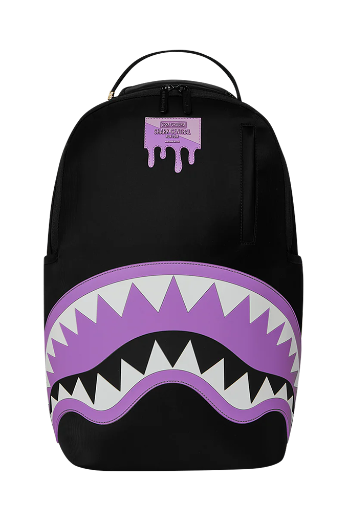 Sprayground Shark Central Passport Light Purple Nylon Backpack