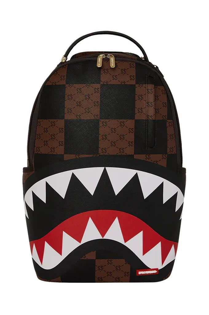 Sprayground Enlarged Check Paris That Big Check Shark Backpack