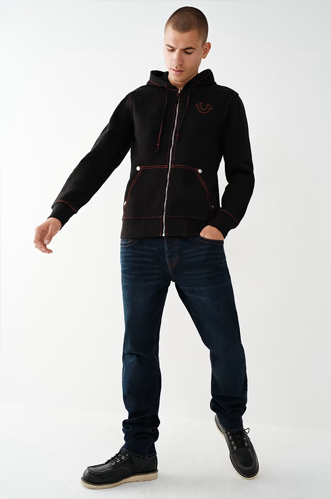 True Religion Big T Zip Hoodie