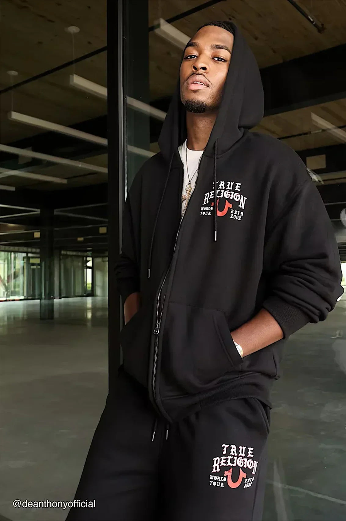 True Religion TR Flag Zip Up Hoodie