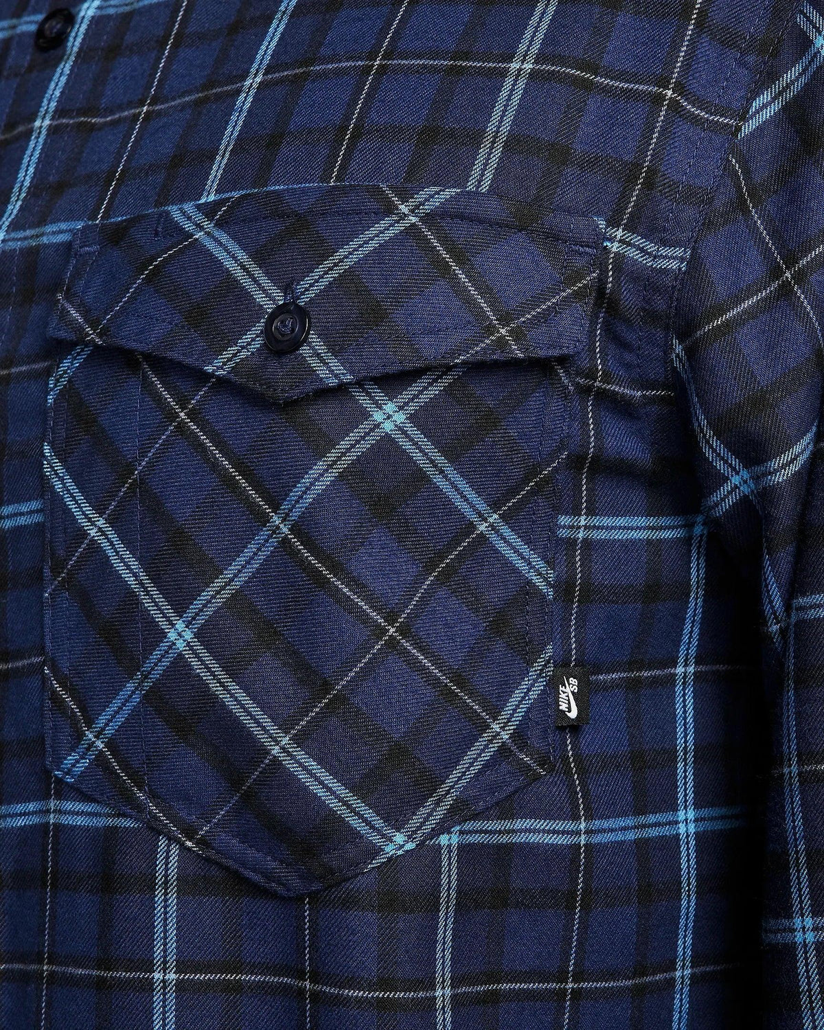 Nike SB Long Sleeve Flannel Skate Button Up Shirt