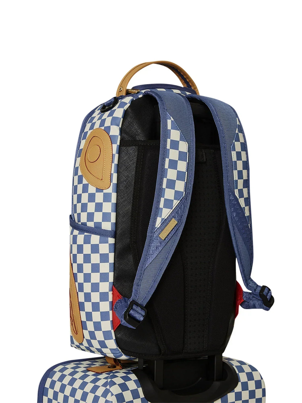 Sprayground Letter Checker Shark Yacht Club Carry-On Luggage