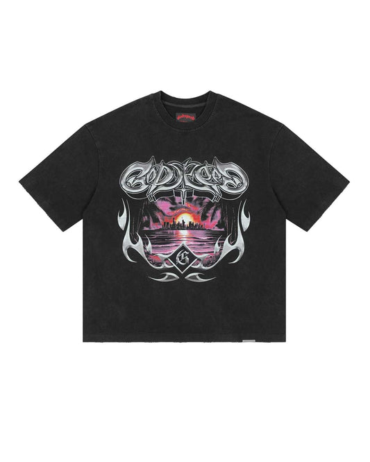 Godspeed Liberty Sunset Tee Black