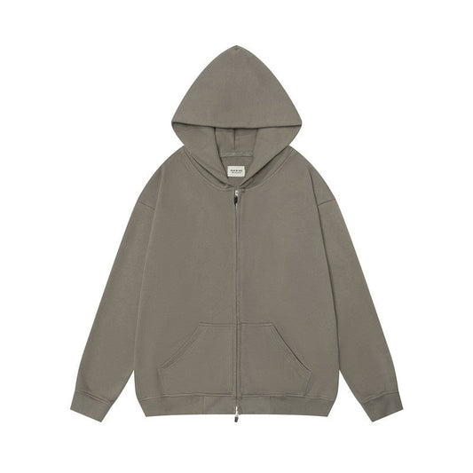 FEAR OF GOD FOG ESSENTIALS Solid Color Zip‑Up Hoodie Unisex