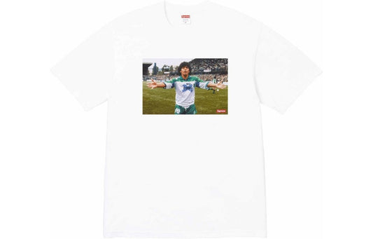 Supreme White Maradona Graphic T-Shirt