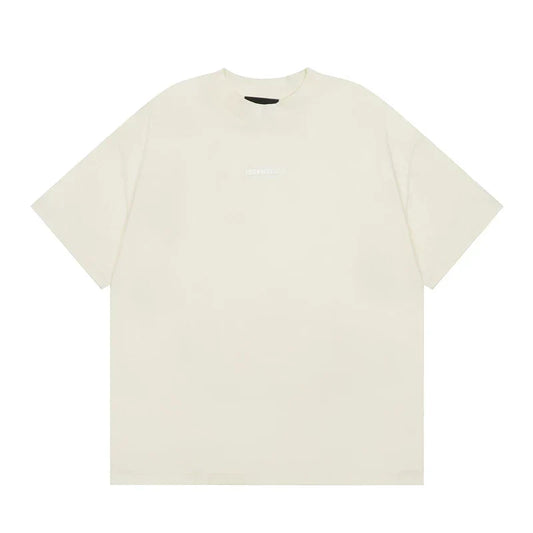 FEAR OF GOD ESSENTIALS Silicone Logo Short Sleeve T‑Shirt Unisex Loose Tee
