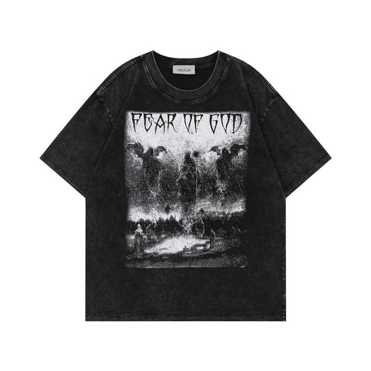 FEAR OF GOD ESSENTIALS Angel Scene Vintage Wash Graphic T‑Shirt