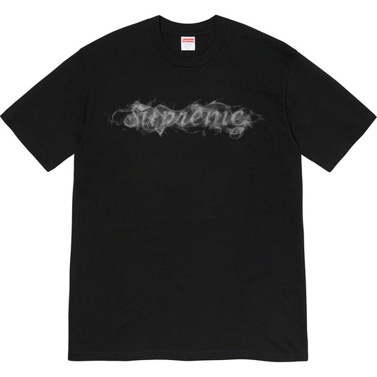 Supreme Smoke Logo T-Shirt – Black / Silver