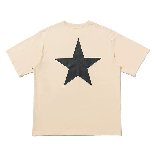 FEAR OF GOD ESSENTIALS Star Graphic Loose High‑Street Short Sleeve T‑Shirt Unisex