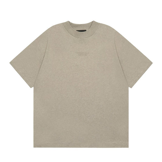 FEAR OF GOD ESSENTIALS Silicone Logo Short Sleeve T‑Shirt Unisex Loose Tee