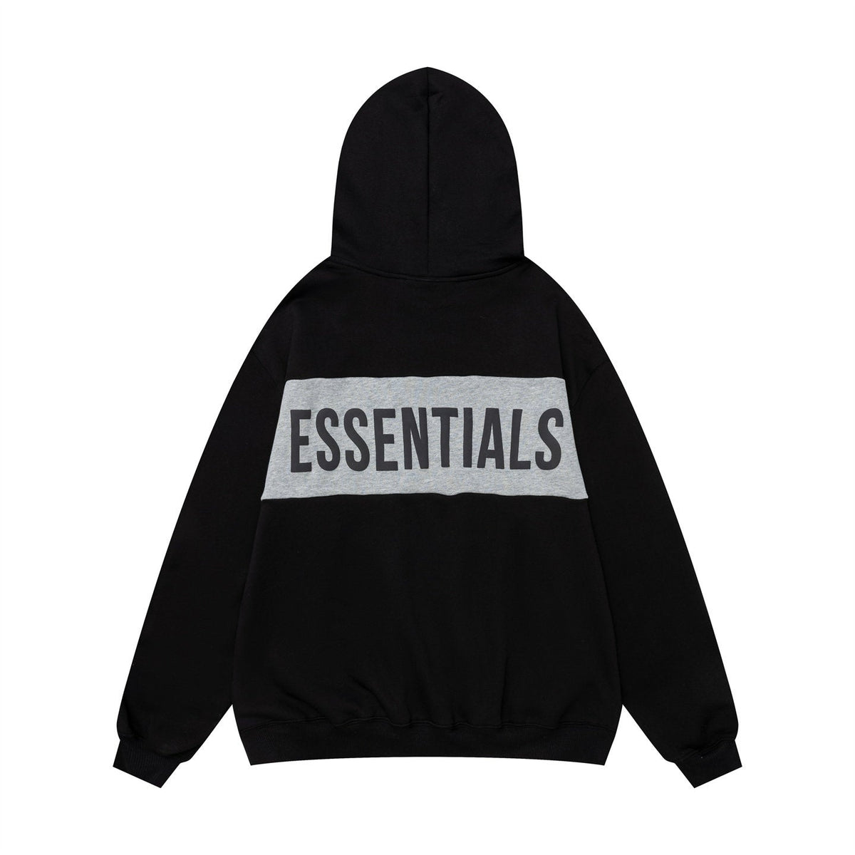 FEAR OF GOD FOG ESSENTIALS Patchwork Patch Men’s High‑Street Retro Hoodie