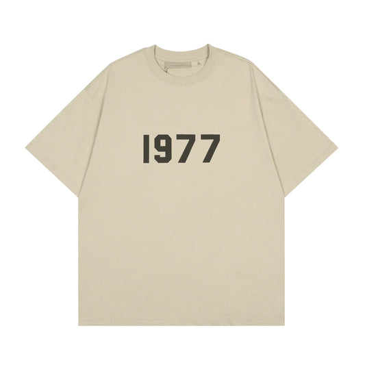 FEAR OF GOD ESSENTIALS 1977 Loose Unisex Couple Short Sleeve T‑Shirt