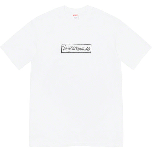 Supreme Chalk Box Logo Cotton Tee – White