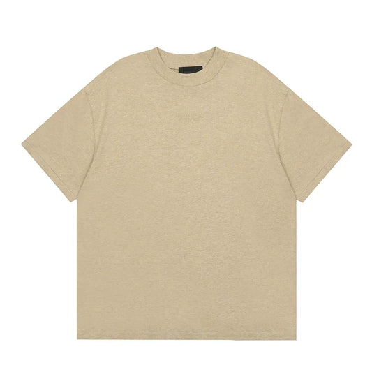 FEAR OF GOD ESSENTIALS Silicone Logo Short Sleeve T‑Shirt Unisex Loose Tee