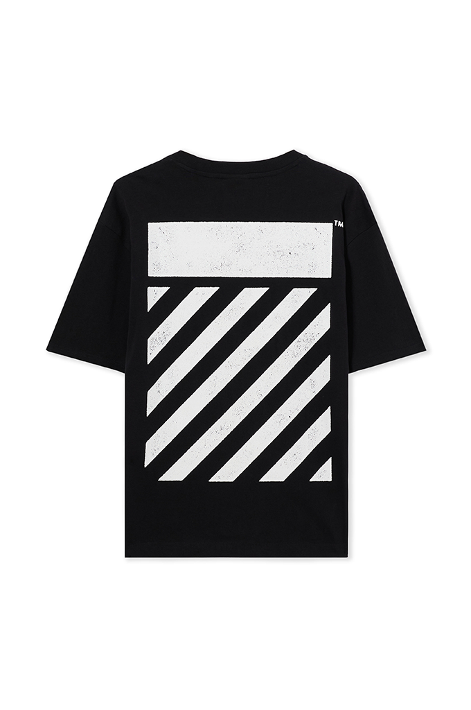 Off-White L/AB Diagonal Oversized Tee