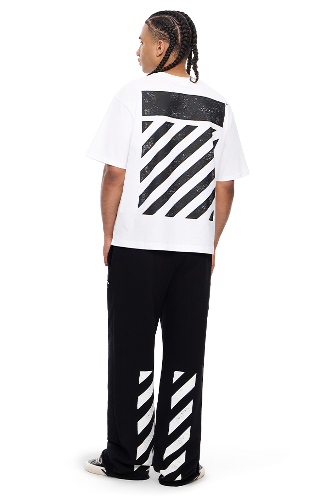 Off-White L/AB Diagonal Oversized Tee