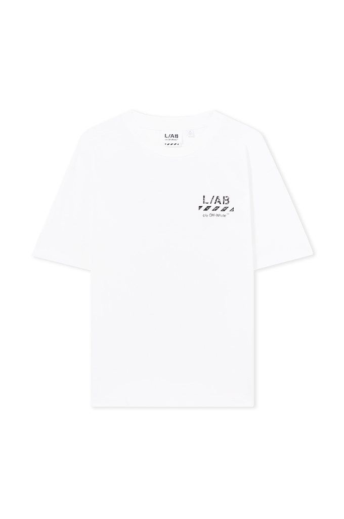 Off-White L/AB Diagonal Oversized Tee