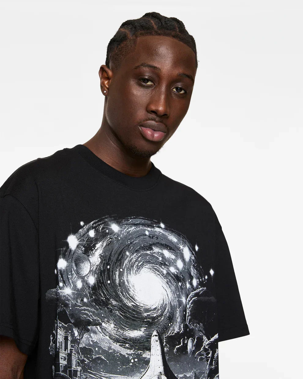 Billionaire Boys Club BB Gray Horizon Oversized SS Knit Tee