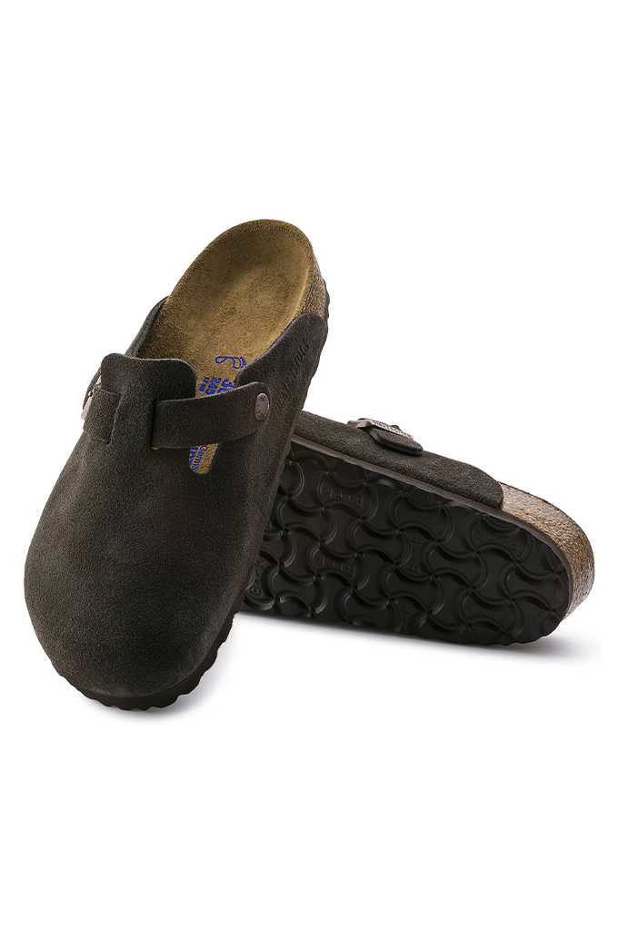 Birkenstock Boston Soft Footbed Suede Clogs (Regular Fit)