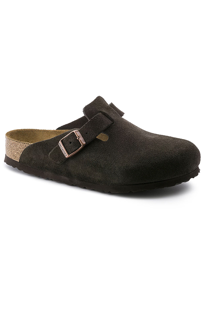 Birkenstock Boston Soft Footbed Suede Clogs (Regular Fit)