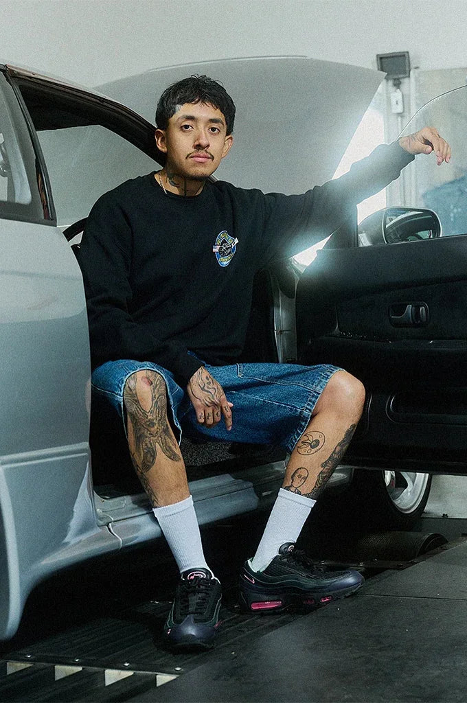 HUF x GReddy Transport Crewneck Sweater