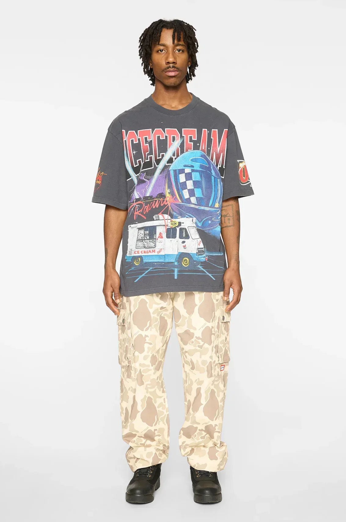 Icecream Icecream Racing SS Knit Tee (Oversized Fit)