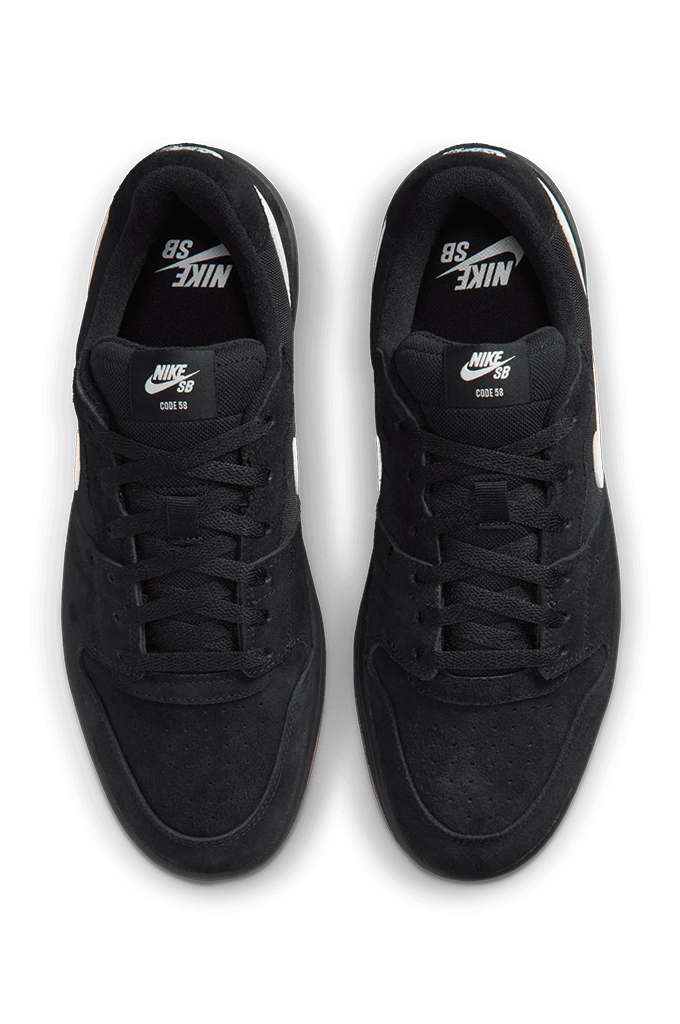 Nike SB Code 58 Skate Shoes (Black/Summit White-Black)