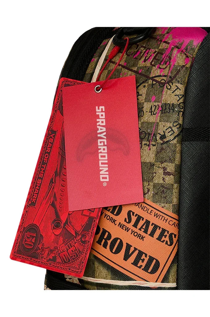Sprayground Torn Packaging Overnight Cash Stash Backpack