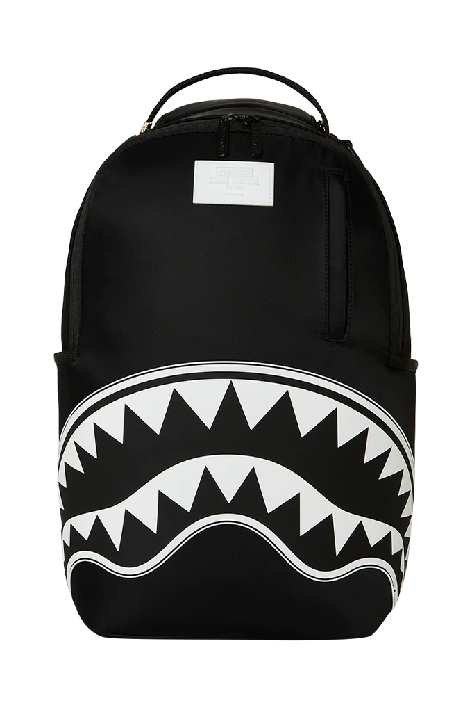 Sprayground Shark Central 2 Black White Nylon Backpack