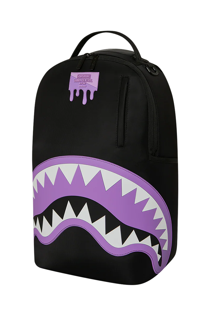 Sprayground Shark Central Passport Light Purple Nylon Backpack