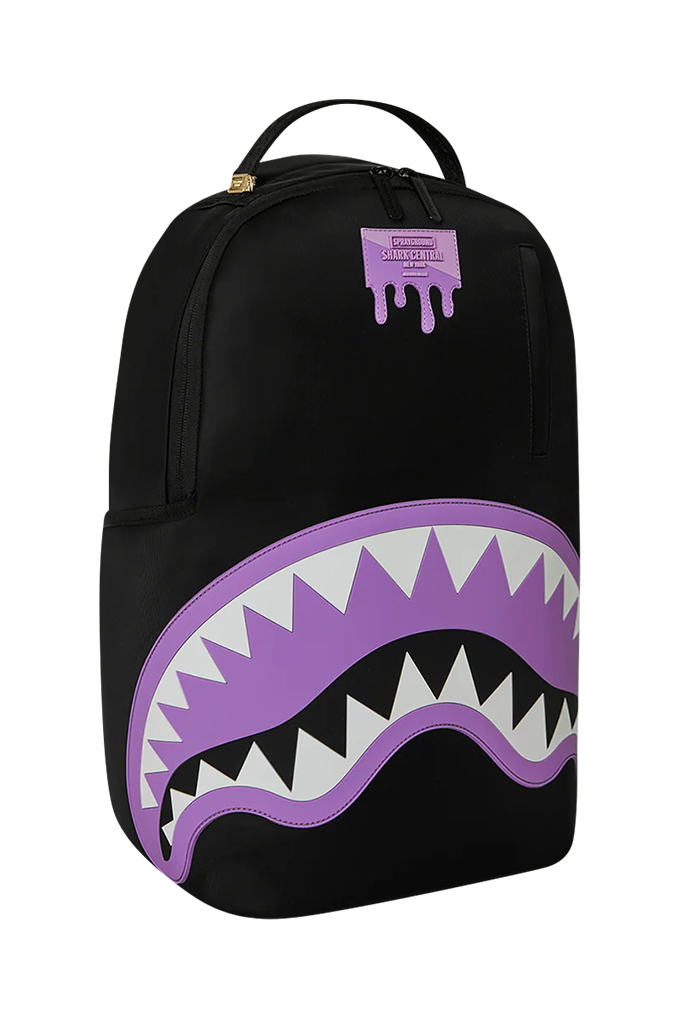 Sprayground Shark Central Passport Light Purple Nylon Backpack